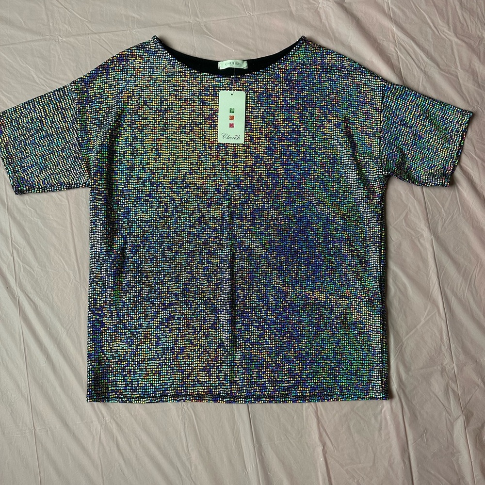 CHERISH Sparkly Sequin BLOUSE
